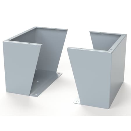 Saginaw Control & Engineering Floor Stand Kit, 12 in. H x 16 in. W x 9.12 in. L, Carbon Steel, 1 PR SCE-FK1216LG